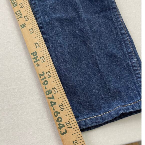 VTG Wrangler Blue Bell Sanforized Straight Jeans size 12 USA Measures 25 x 27 - Picture 9 of 15